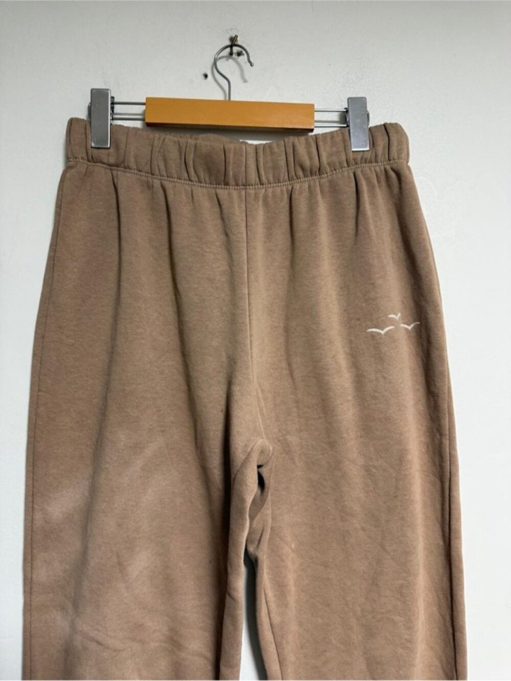 LazyPants Fleece Jogger Sweatpants | Taupe | Medium - Picture 4 of 7